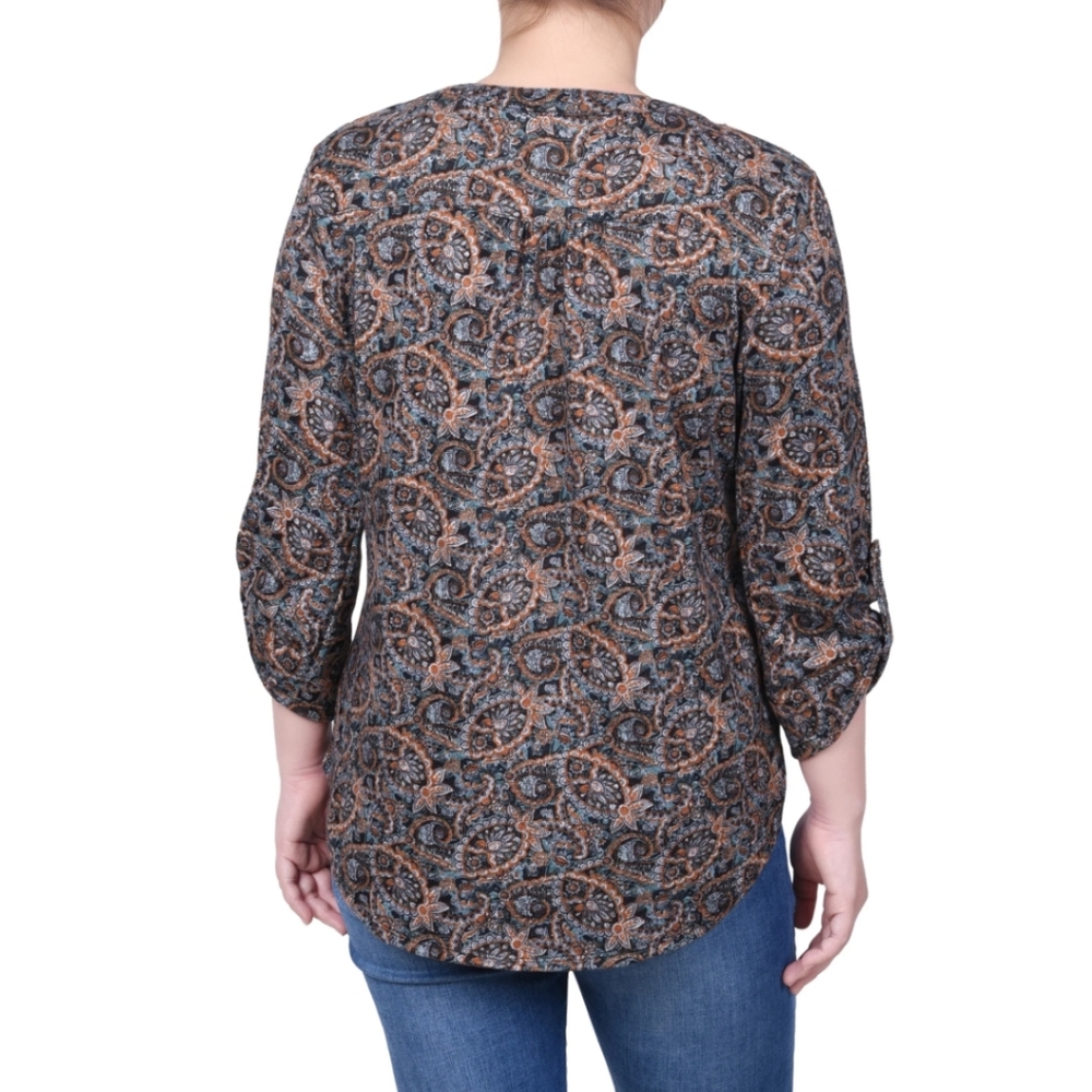 NY Collection paisley print top - NWT - Picture 9 of 9